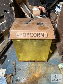 Vintage Cigarette Dispenser and Popcorn Box