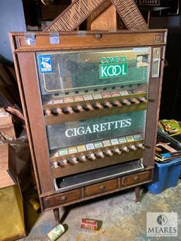 Vintage Cigarette Dispenser and Popcorn Box