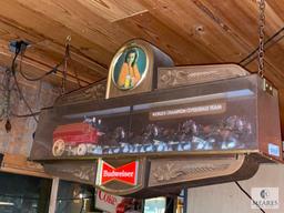 Budweiser Clydesdales Bar Advertising Light