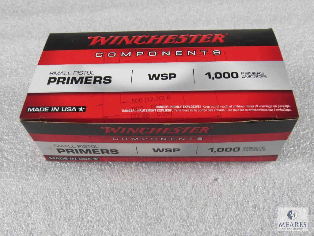 1000 Winchester small pistol primers. Very hard to find.