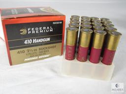 20 Rounds Federal Personal Defense .410 Handgun Shells 000 Buckshot 2-1/2"