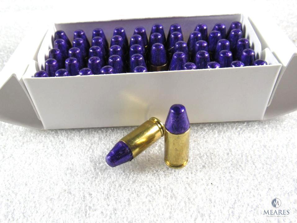 50 Rounds 9mm Luger Ammo 115 Grain Purple Tip Bullets