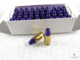 50 Rounds 9mm Luger Ammo 115 Grain Purple Tip Bullets