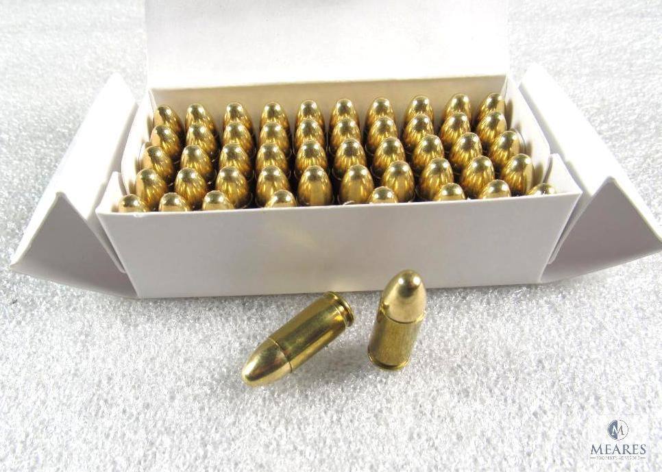 50 Rounds 9mm Luger Ammo 115 Grain Round Nose