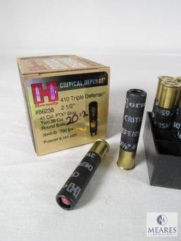 20 Rounds Hornady Critical Triple Defense .410 Shells FTX Slug 2-1/2" Two 35 Cal Balls