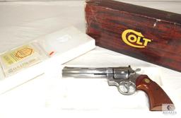 1982 Colt Python .357 Magnum 6" Stainless Steel Revolver with Box