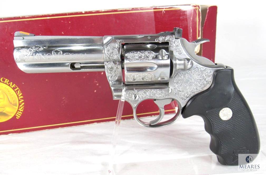 1987 Colt King Cobra .357 Magnum Intricately Engraved Revolver with Box