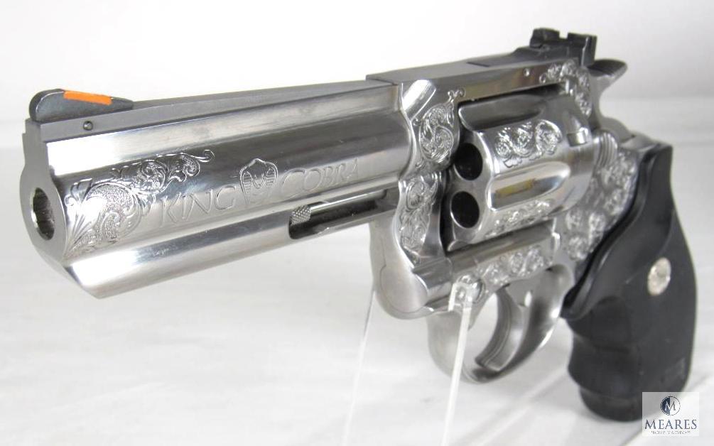 1987 Colt King Cobra .357 Magnum Intricately Engraved Revolver with Box