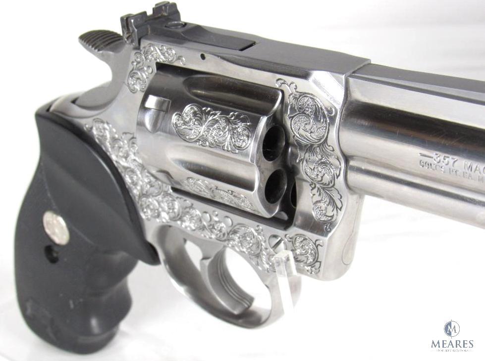 1987 Colt King Cobra .357 Magnum Intricately Engraved Revolver with Box