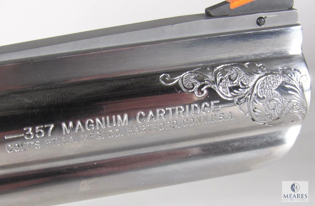 1987 Colt King Cobra .357 Magnum Intricately Engraved Revolver with Box