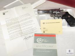 1987 Colt King Cobra .357 Magnum Intricately Engraved Revolver with Box