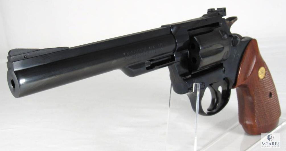 1980 Colt MK III Trooper .22 LR 6" Revolver
