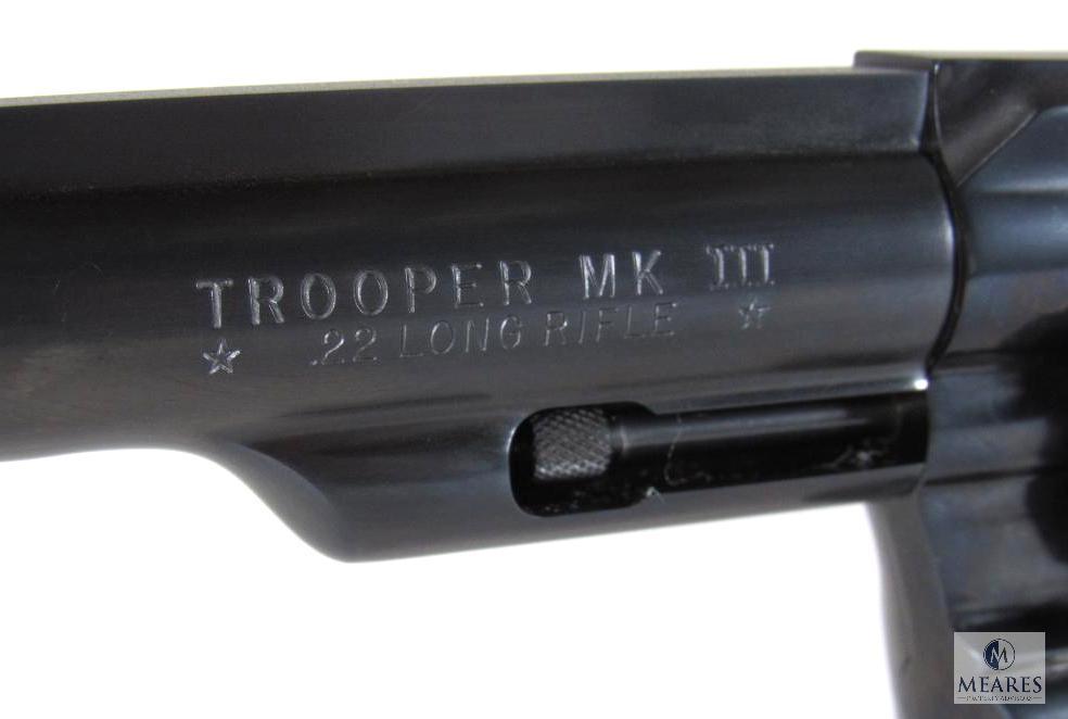 1980 Colt MK III Trooper .22 LR 6" Revolver