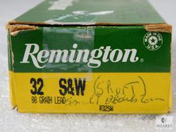50 Rounds Remington .32 S&W Short 88 Grain Lead Ammo