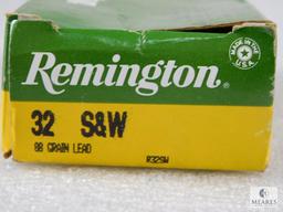 50 Rounds Remington .32 S&W Short Ammo 88 Grain Lead