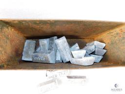 Ammo Can with Approximately 20 lbs of Lead for Casting Bullets 1 pound Slugs
