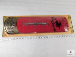 New Large Winchester Nostalgic Tin Indoor/Outdoor Thermometer Shotgun Shell