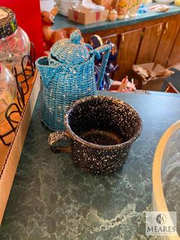 Mixed Lot of Serving Pieces and Fire-King Dishes