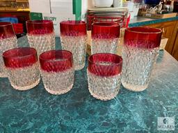 Diamond Point Ruby Flash Glasses