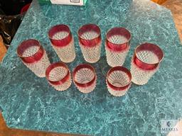 Diamond Point Ruby Flash Glasses