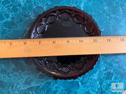 Avon 1876 Cape Cod Ruby Red 5.5" Bread Plates and 7.25" Bowls