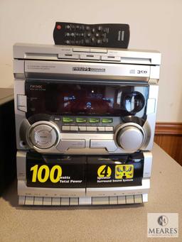 Philips Magnavox Stereo and Sony MegaStorage CD Player