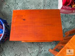 Lot of Two Wooden Side Tables