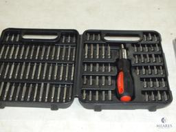 Lot Husky New 3 Pc Aluminum Screwdriver Set & Ratchet Screwdriver with Bits Set