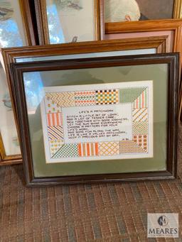 Large Lot of Framed Art