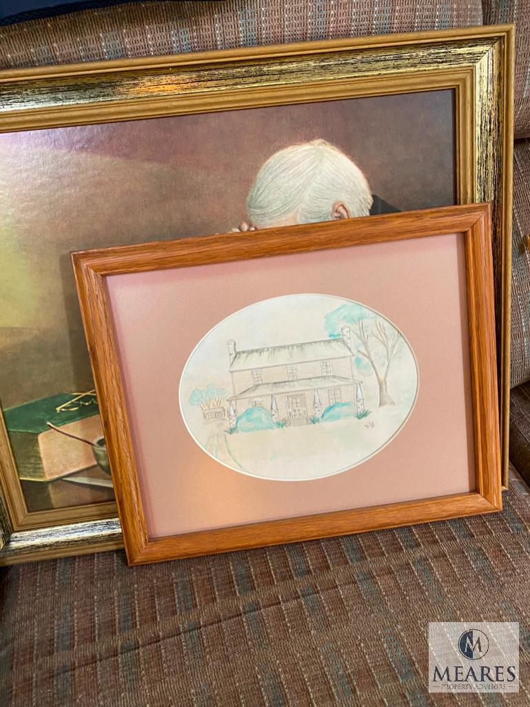 Large Lot of Framed Art