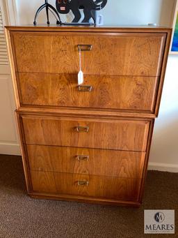 Two Matching Vintage Chests of Drawers (Currently Stacked as One)