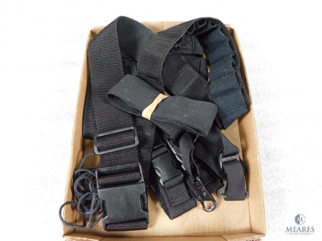 Lot of Assorted Nylon Knife Pouches, Bandolier and Nylon Strap
