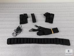 Lot of Assorted Nylon Knife Pouches, Bandolier and Nylon Strap