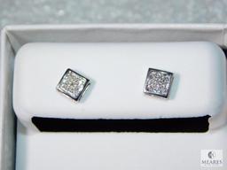 Sterling Earrings With Screwback Clasps (Marked 925)