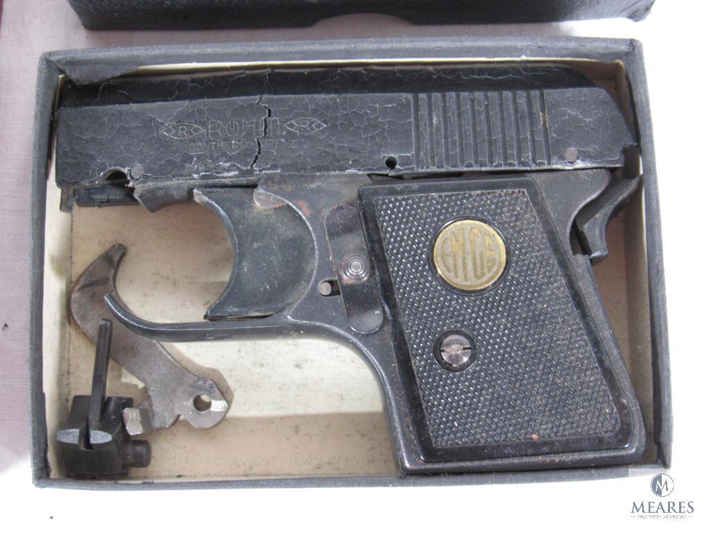 Pair EGME Starter Pistols Model 6 and Rohm for Parts
