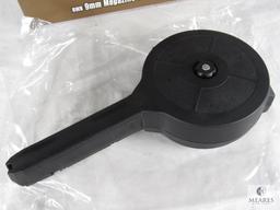 New RWB 9mm Luger 50 Round Drum Magazine Fits Most 9mm GLocks
