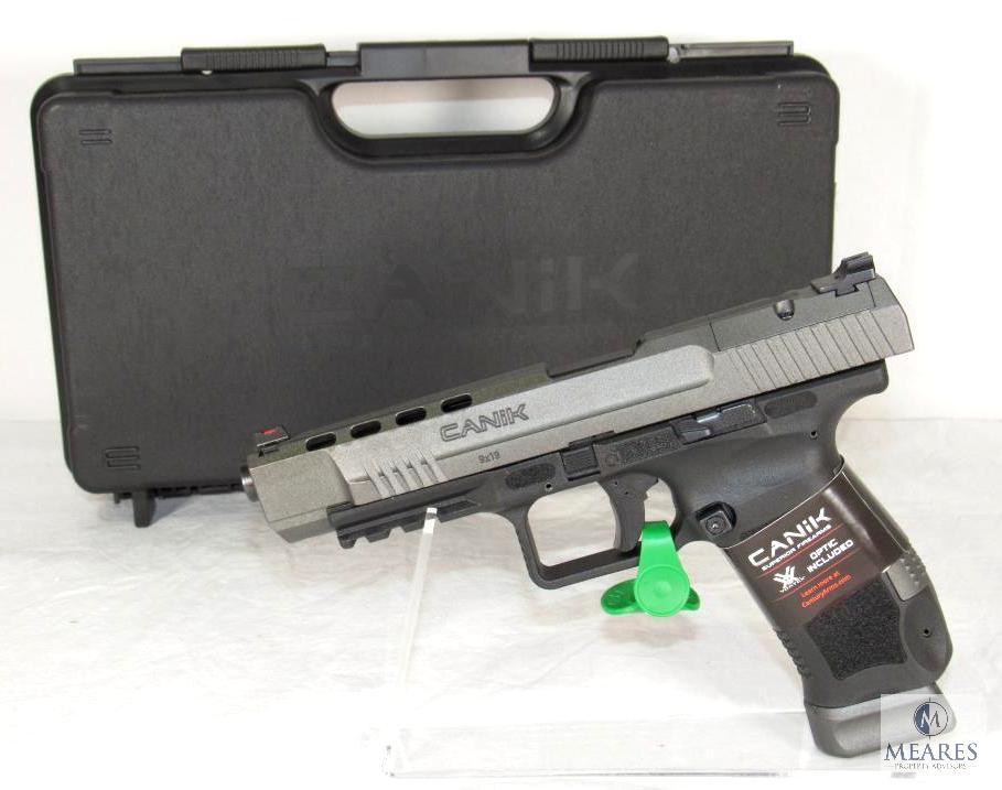 New Canik TP9SFx 9mm Luger Semi-Auto Pistol w/ Vortex Optics and Accessories