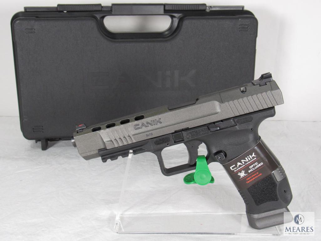 New Canik TP9SFx 9mm Luger Semi-Auto Pistol w/ Vortex Optics and Accessories
