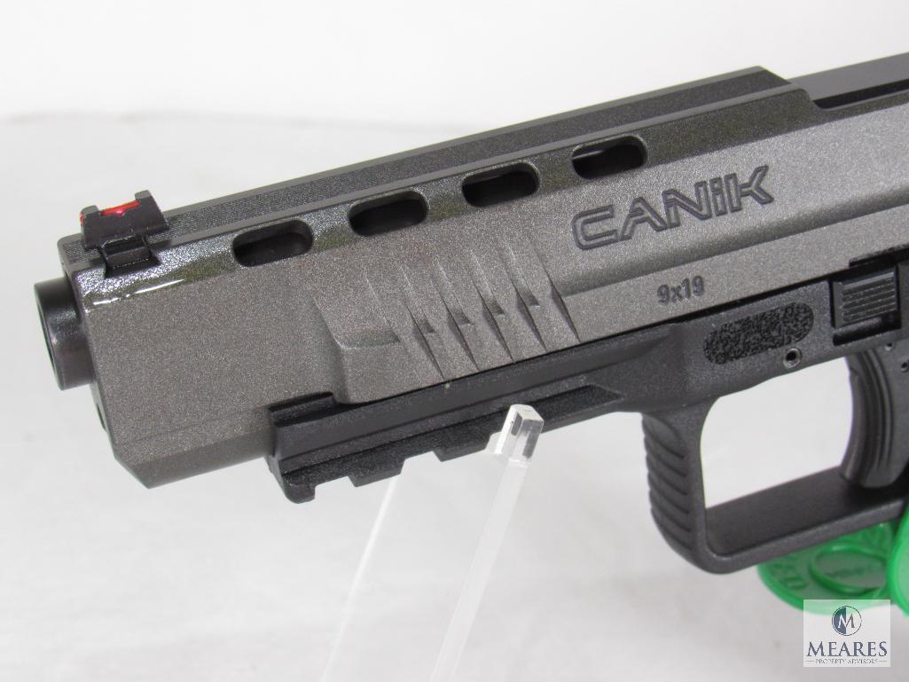 New Canik TP9SFx 9mm Luger Semi-Auto Pistol w/ Vortex Optics and Accessories
