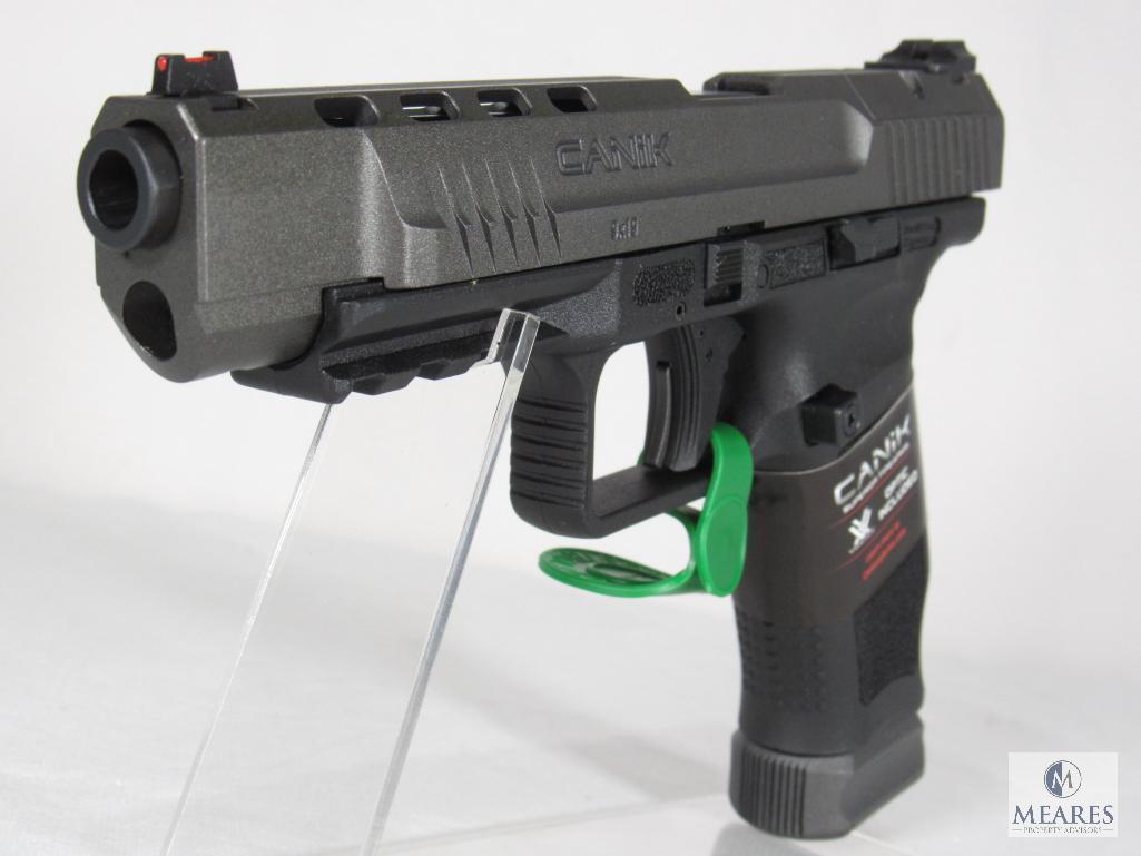New Canik TP9SFx 9mm Luger Semi-Auto Pistol w/ Vortex Optics and Accessories