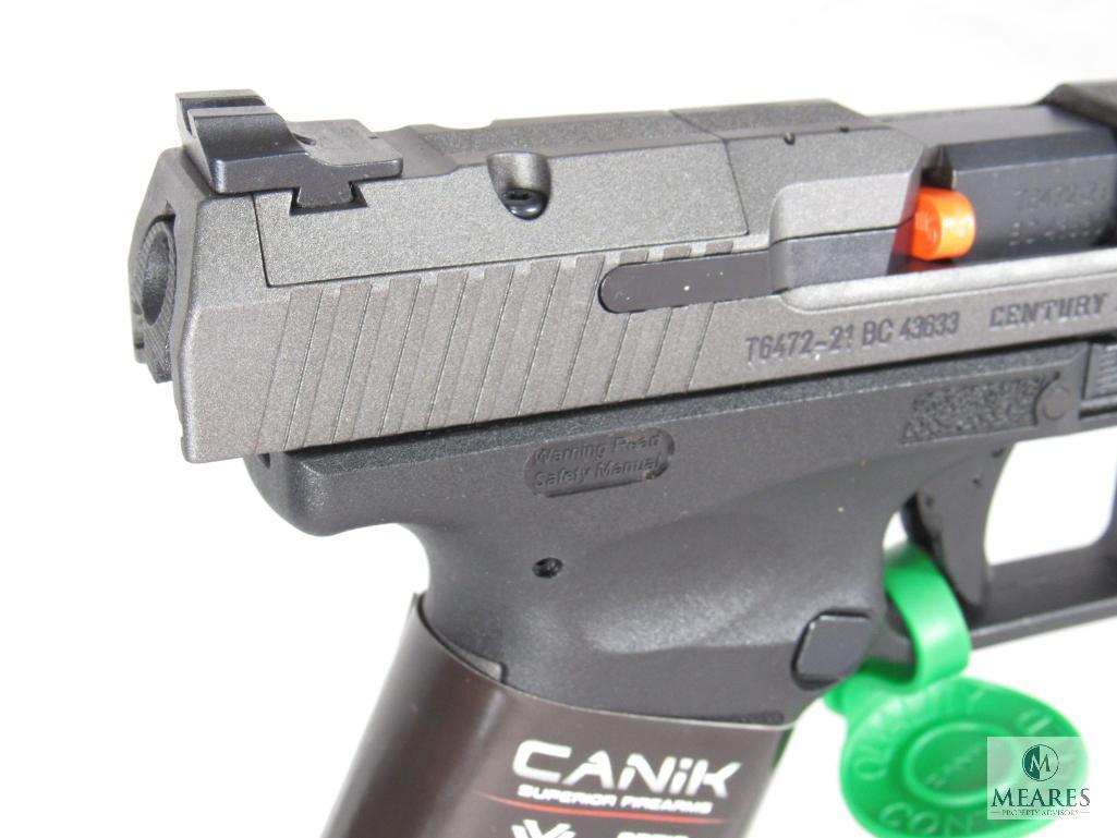 New Canik TP9SFx 9mm Luger Semi-Auto Pistol w/ Vortex Optics and Accessories