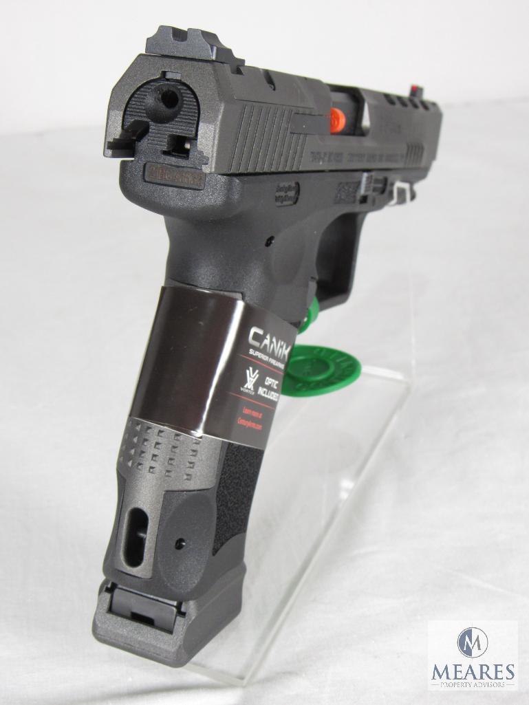 New Canik TP9SFx 9mm Luger Semi-Auto Pistol w/ Vortex Optics and Accessories