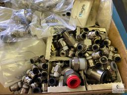 Large Lot Assorted Quick Connect Tube Fittings