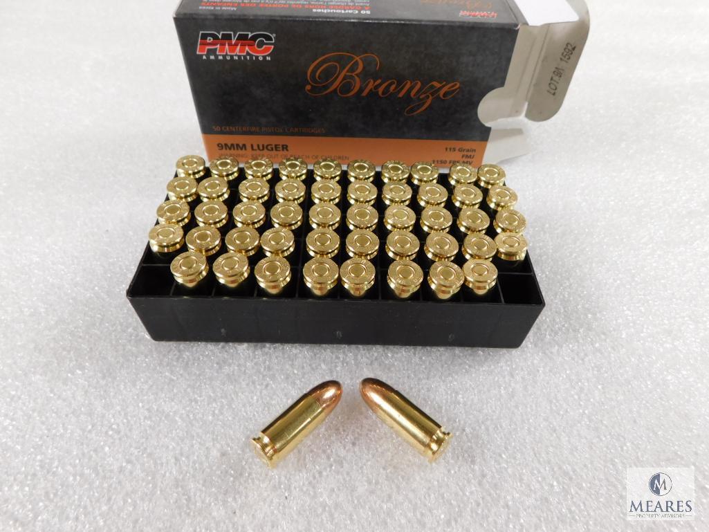 50 Rounds PMC 9mm Ammo