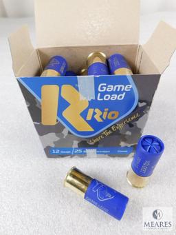 25 Rounds Rio 12 Gauge Game Load Shotgun Shells