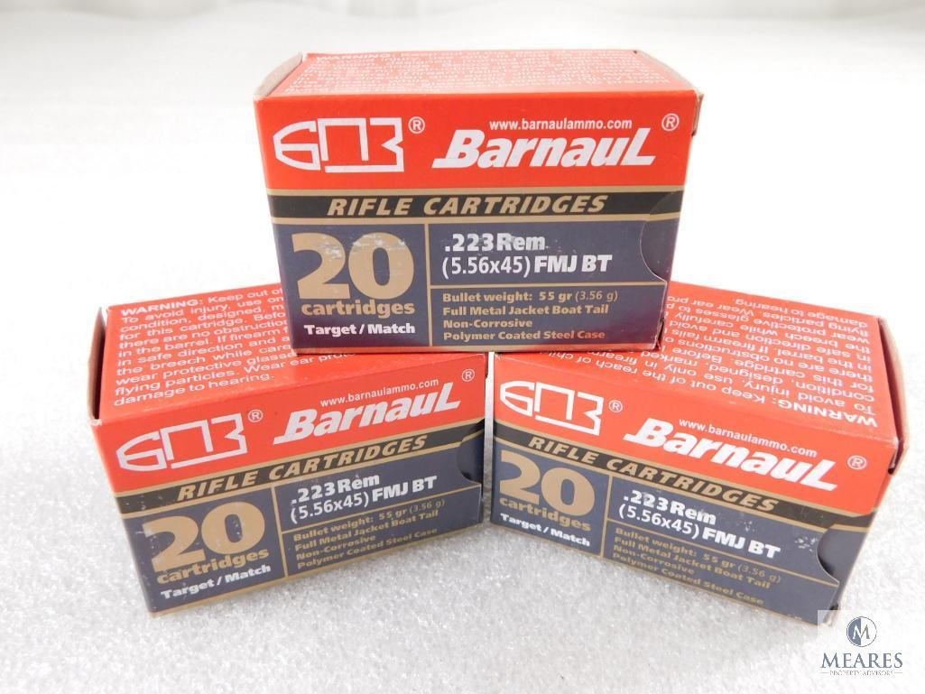 60 Rounds Barnaul 223 Remington Ammo