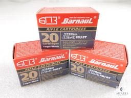 60 Rounds Barnaul 223 Remington Ammo