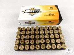 50 Rounds Armscor 45 ACP Ammo