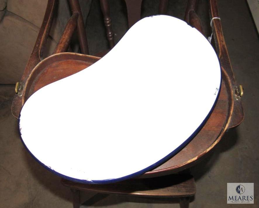 Antique Highchair with Enamel Tray