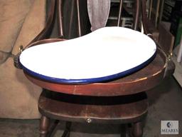 Antique Highchair with Enamel Tray